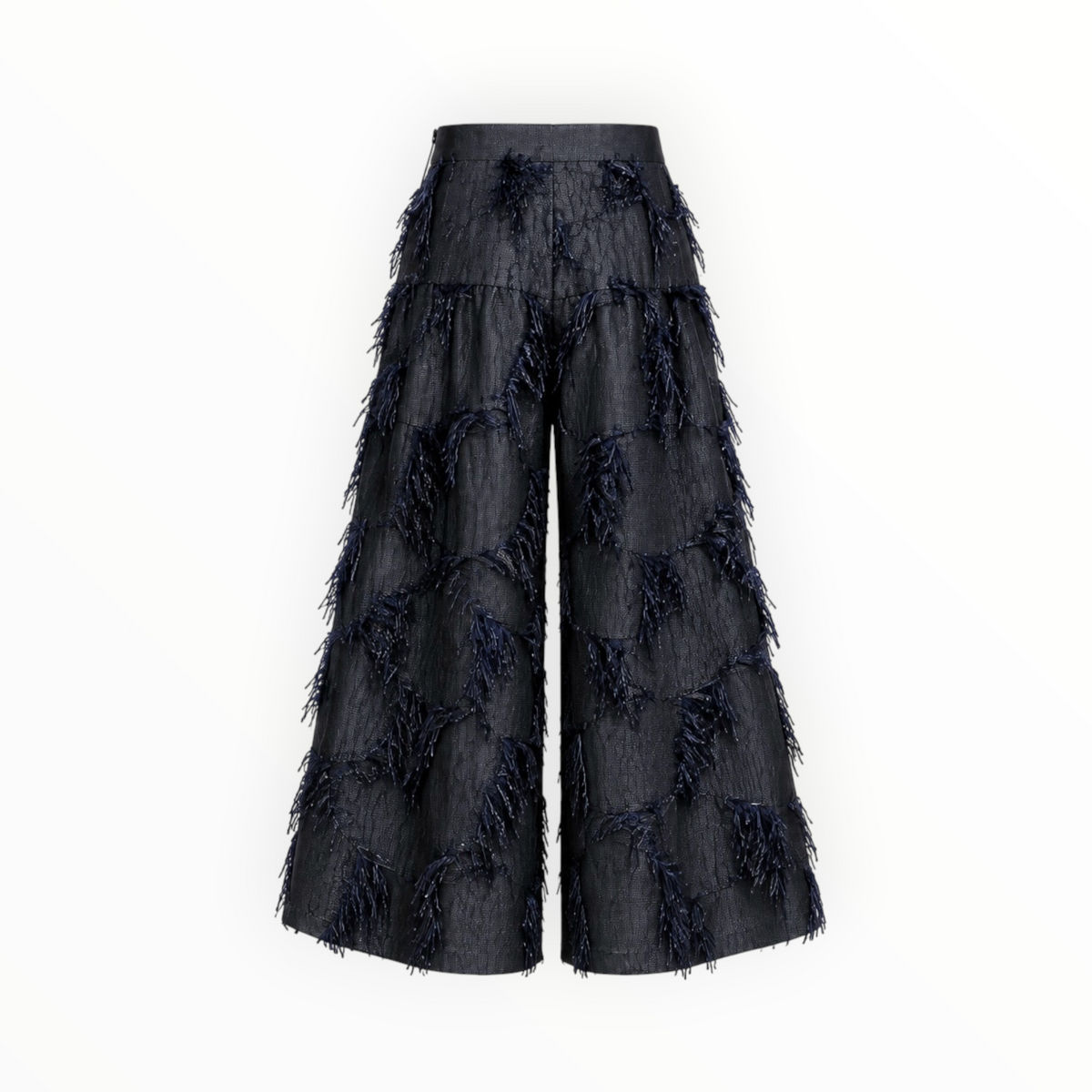 Textured Wide-Leg Pants size M