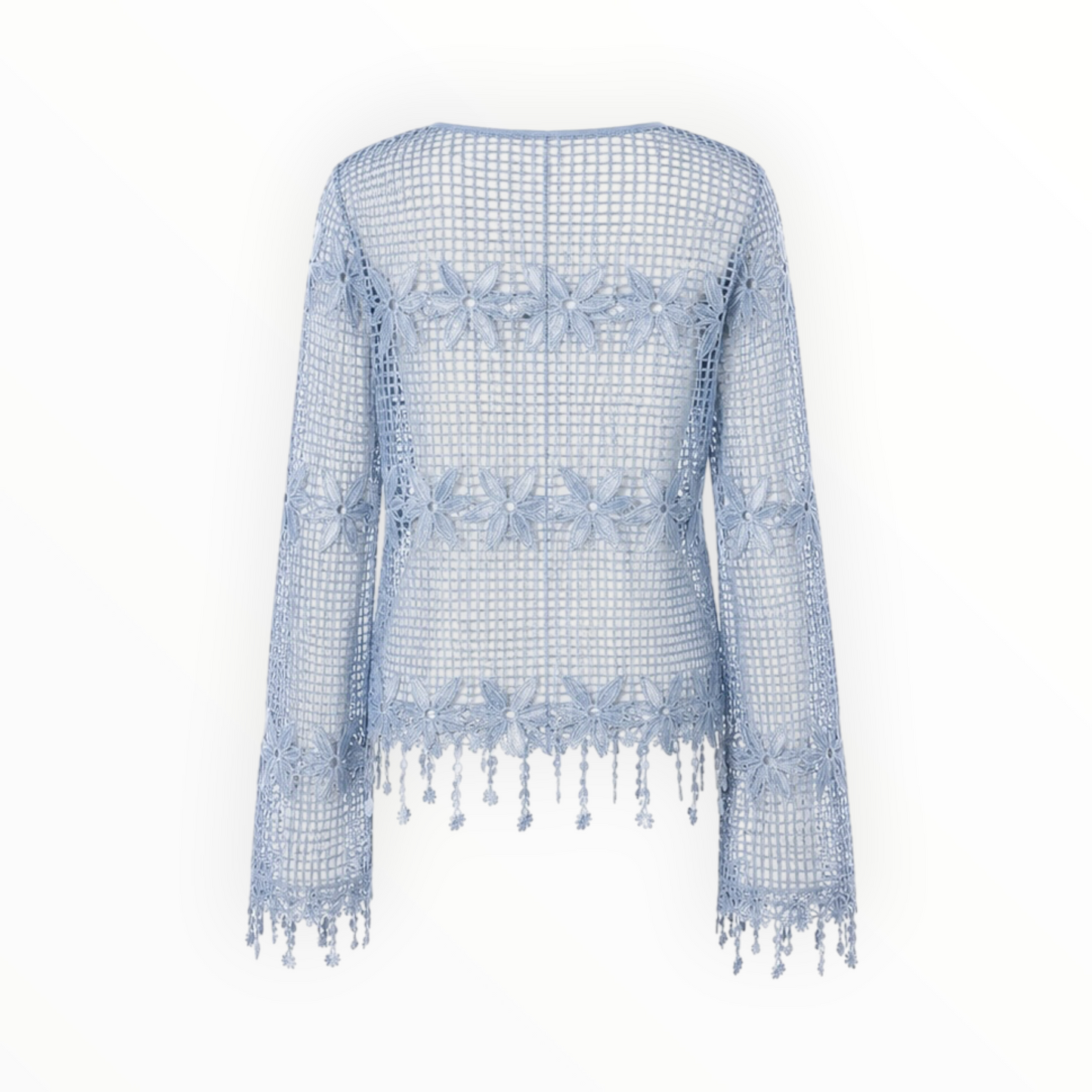 Crochet Fringe Top size L