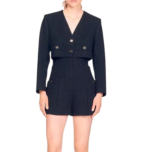 Tweed Romper Size 38 New with tags