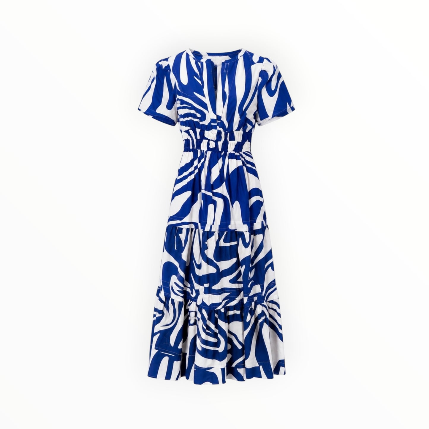 Abstract Tiered Dress size XXS NEW WITH TAGS