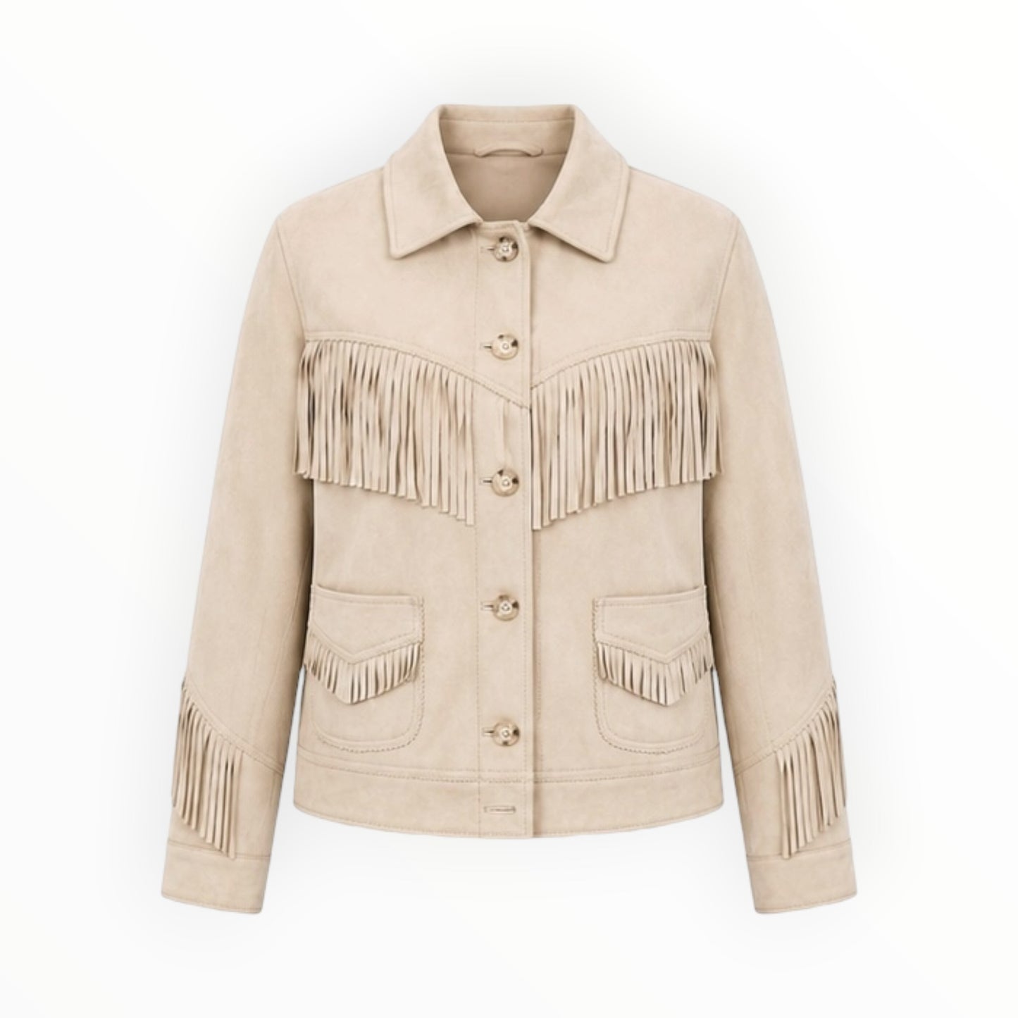 Fringe Suede Jacket size 8