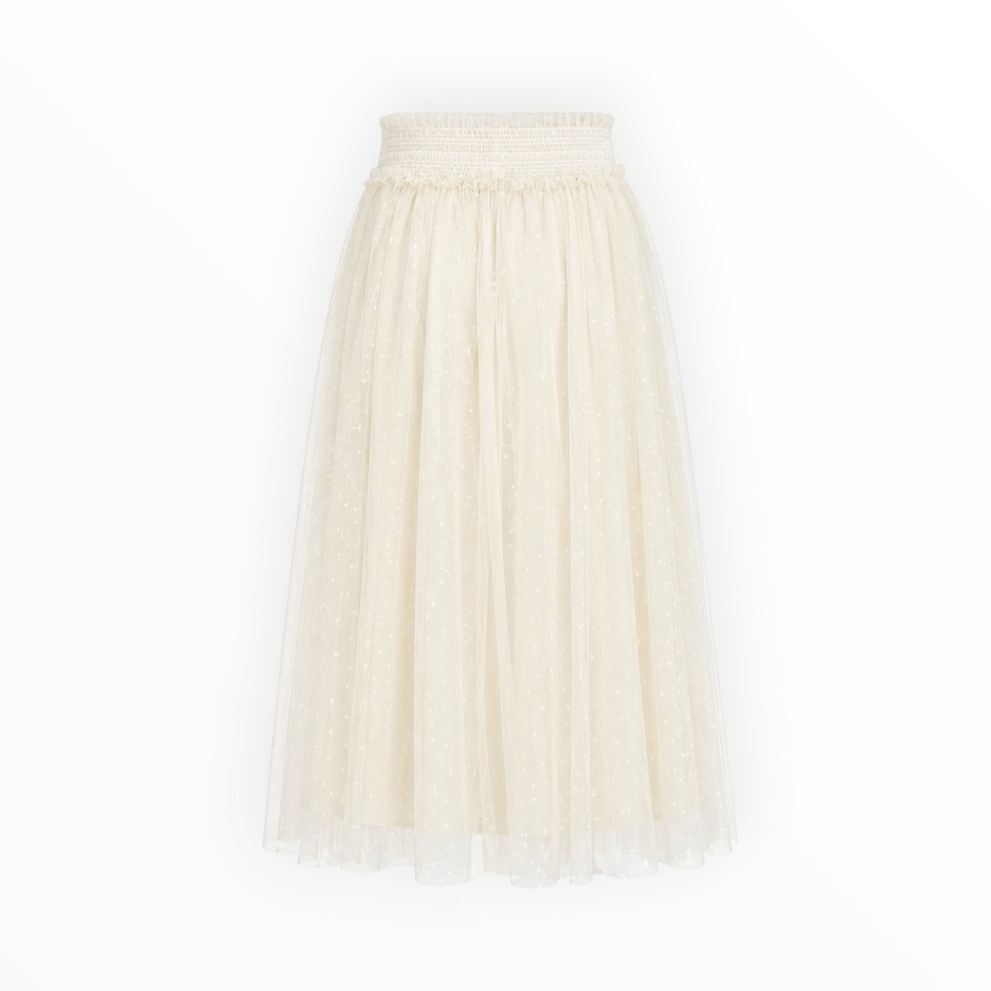 Star Mesh Tulle Midi Skirt size S