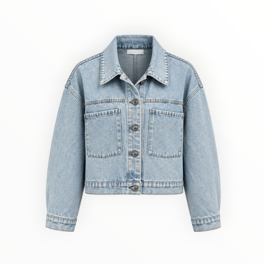 Embellished Cropped Denim Jacket size XL NEW WITH TAGS