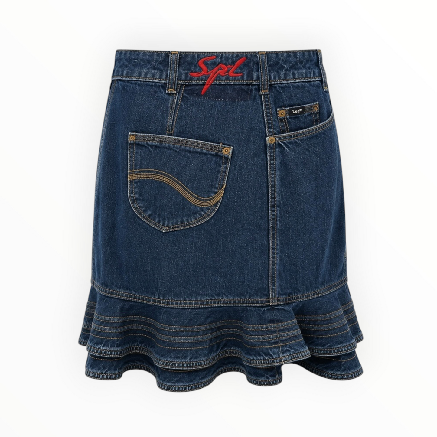 Ruffle Hem Denim Skirt size 4