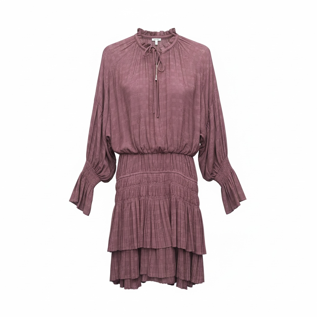 Bohemian Smocked Mini Dress size M