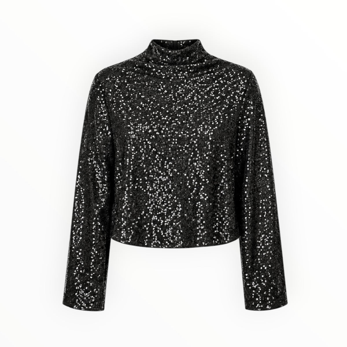 Sequin High-Neck Top size L