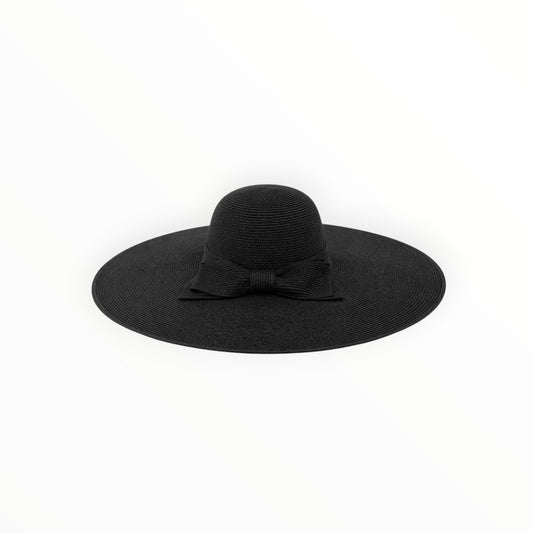 Wide-Brim Bow Sun Hat