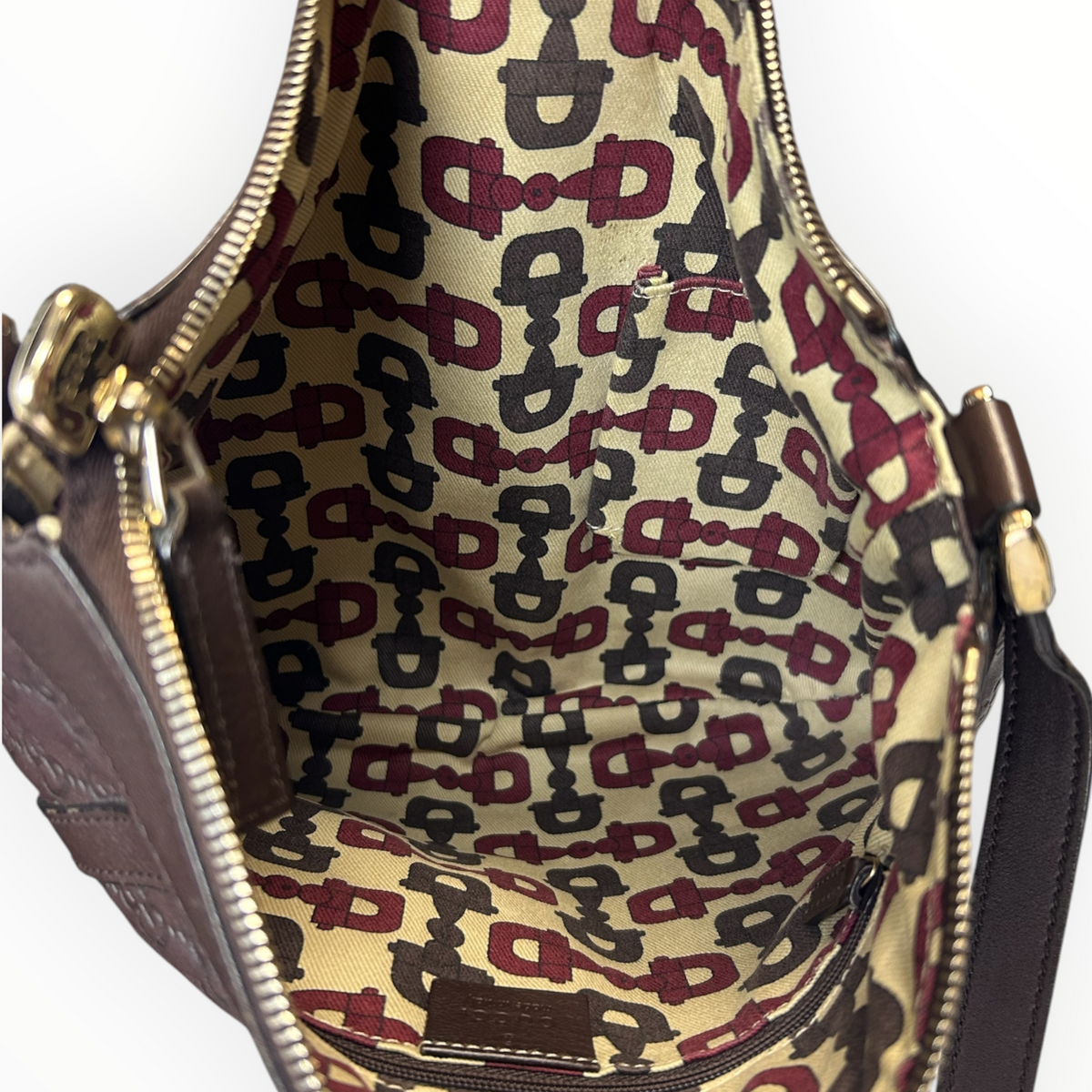 Monogram Leather Crossbody Bag