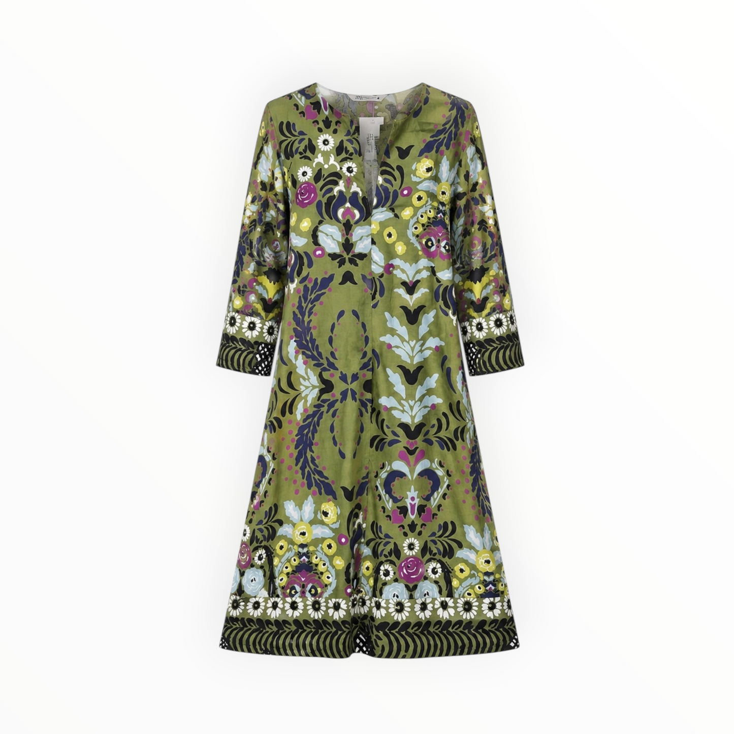 Ornamental Print Tunic Dress size M