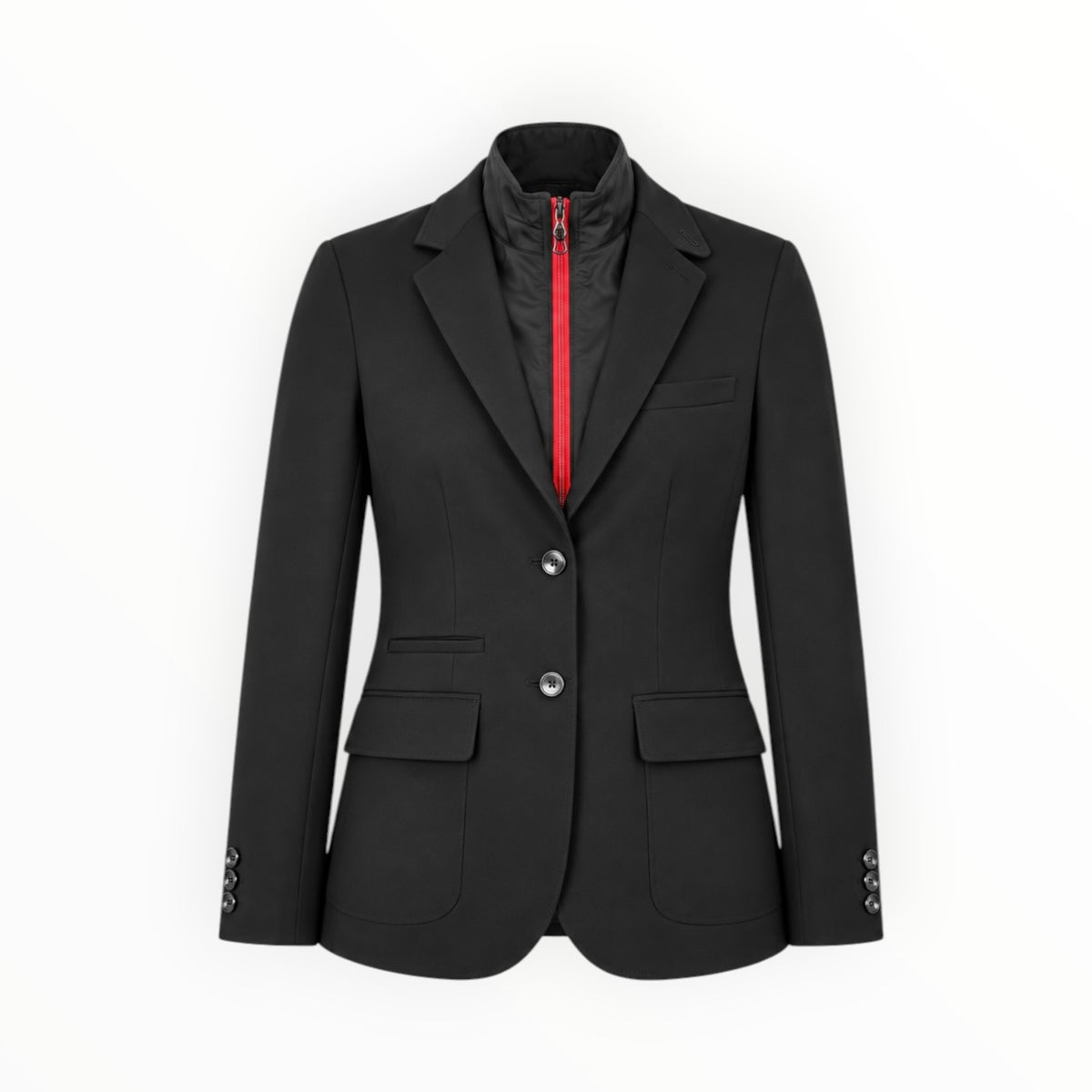 Tailored Blazer with Red Zip Insert size 6
