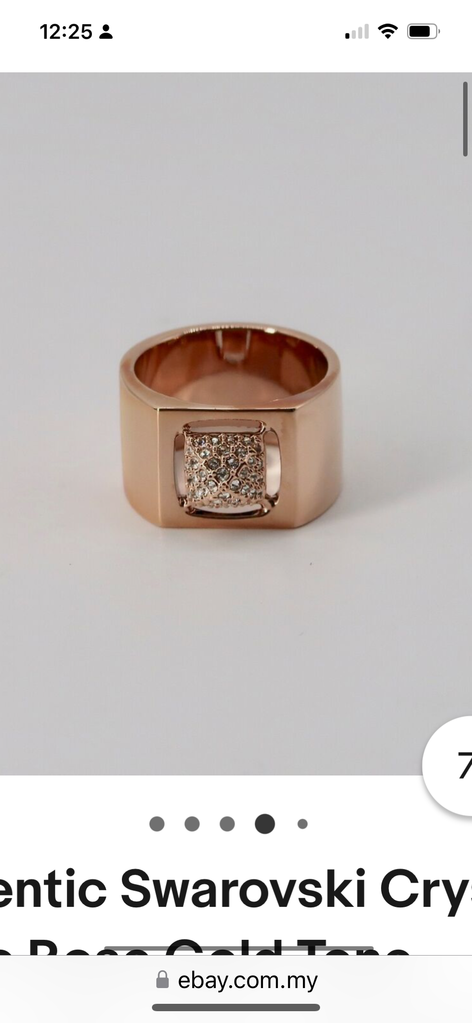 Tactic Rosegold Ring Size 6 New in the box