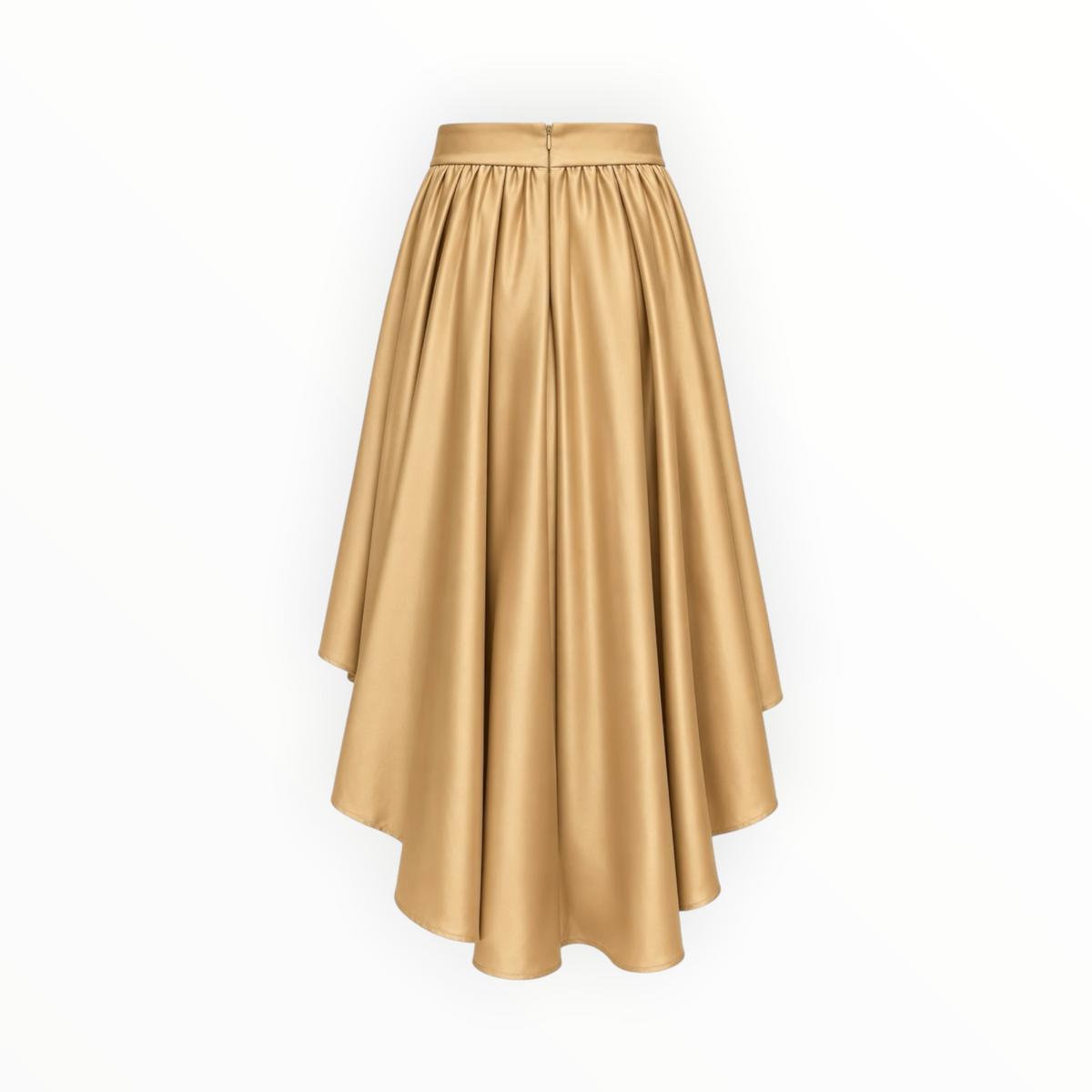 Satin Bow High-Low Skirt size S