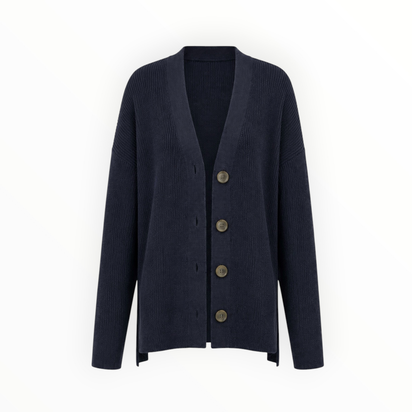 Side Slit Knit Cardigan size L