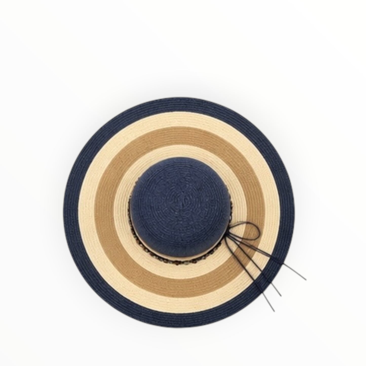 Striped Wide-Brim Sun Hat