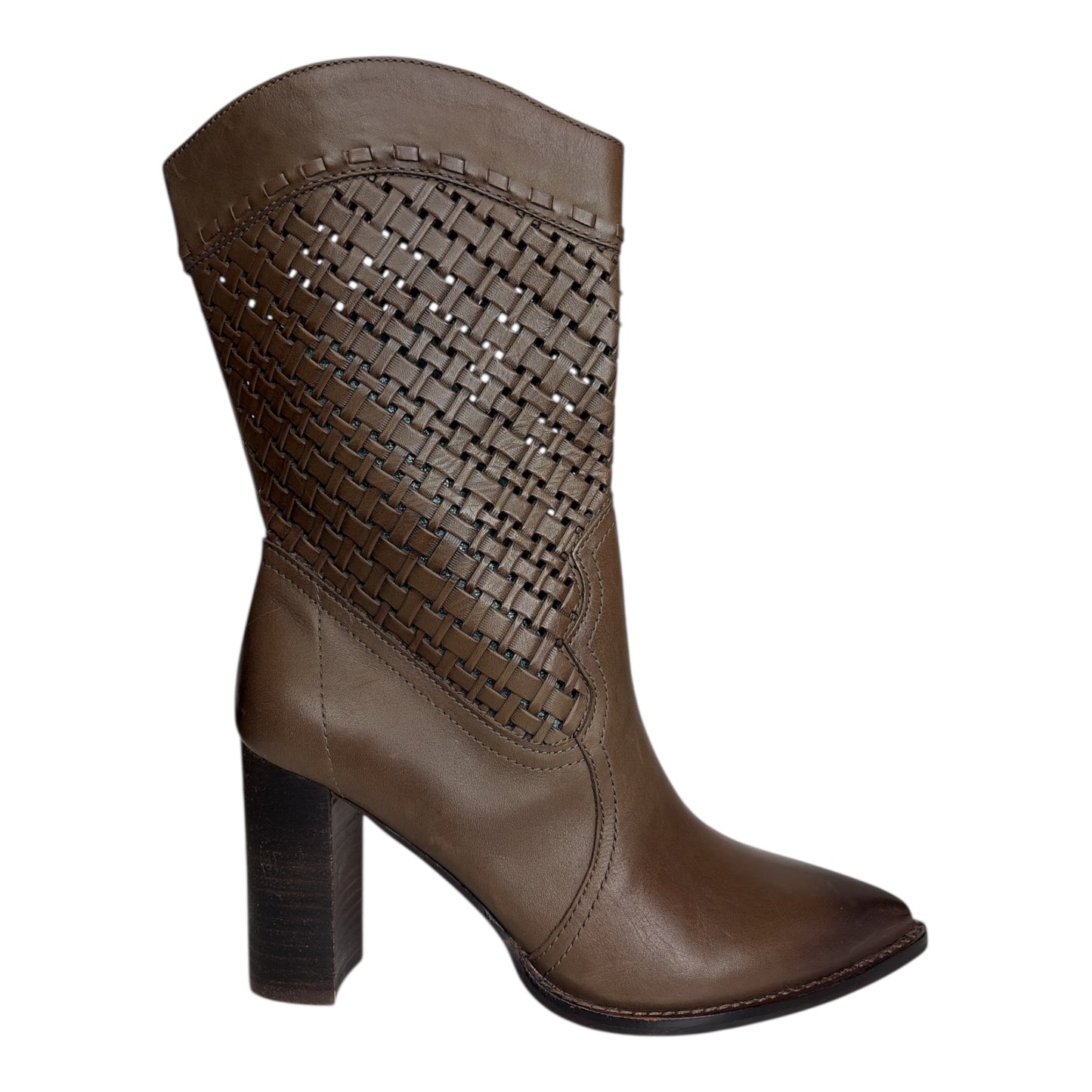 Emmelia Mid Calf Western Heeled Boot size 38.5