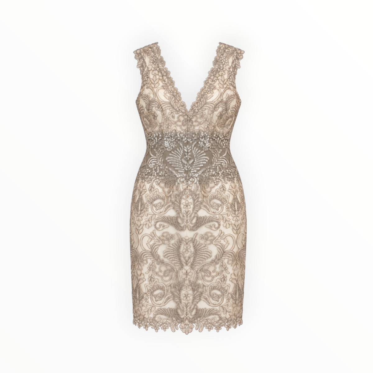 Embroidered Lace Cocktail Dress size 8