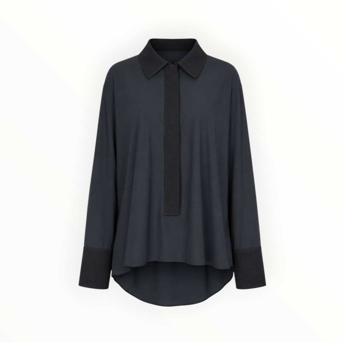 Mixed-Fabric Blouse size 48