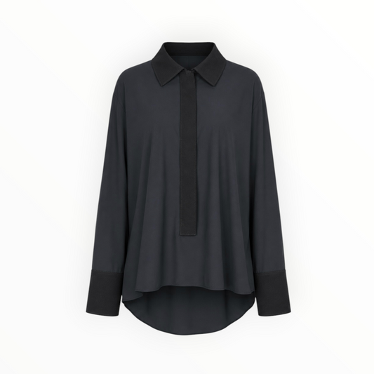 Mixed-Fabric Blouse size 48