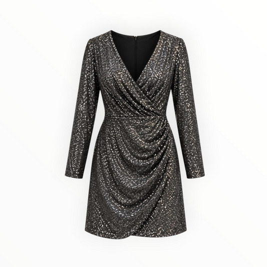 Metallic Ruched Dress size 14