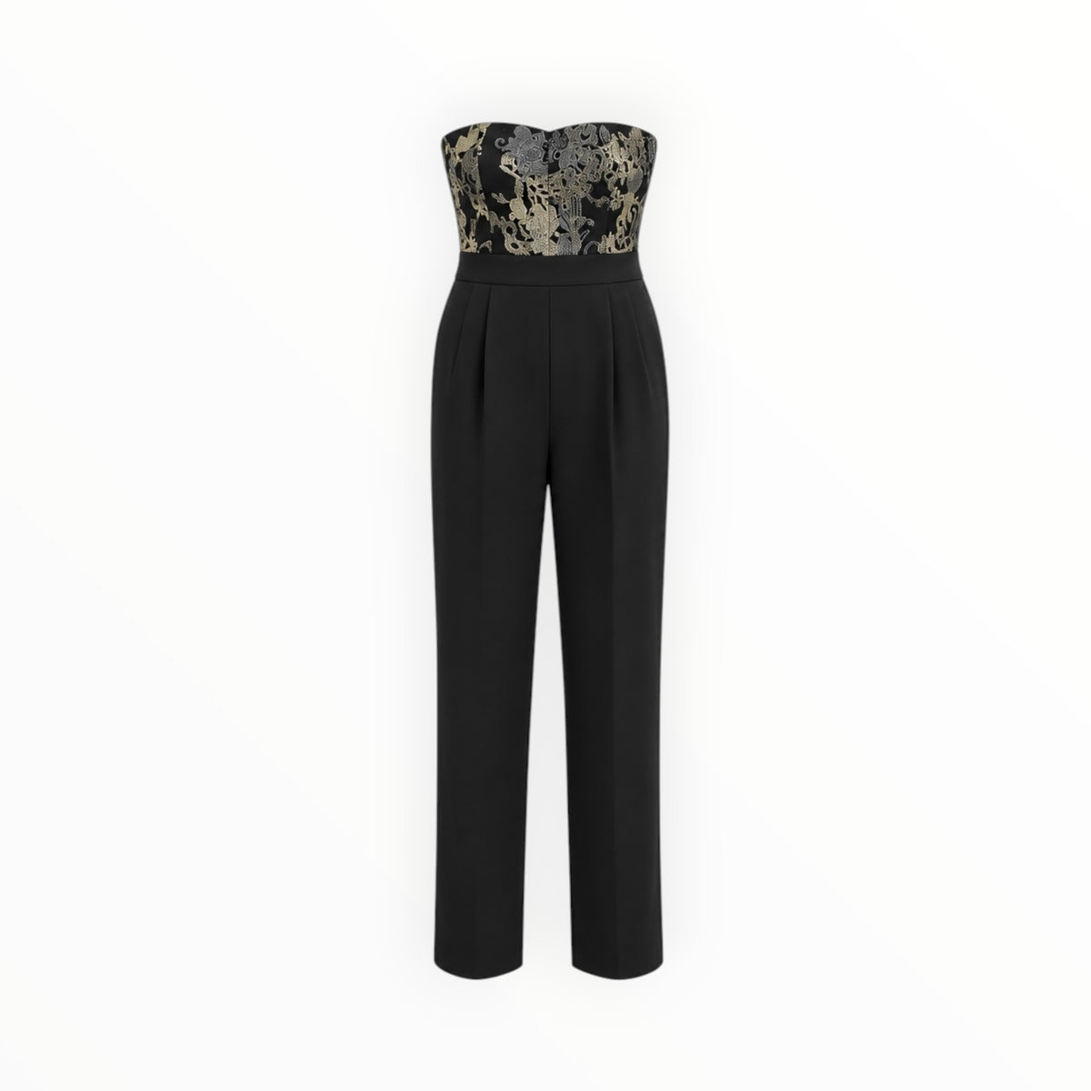 Embroidered Strapless Jumpsuit size XXS