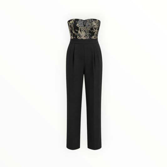 Embroidered Strapless Jumpsuit size XXS