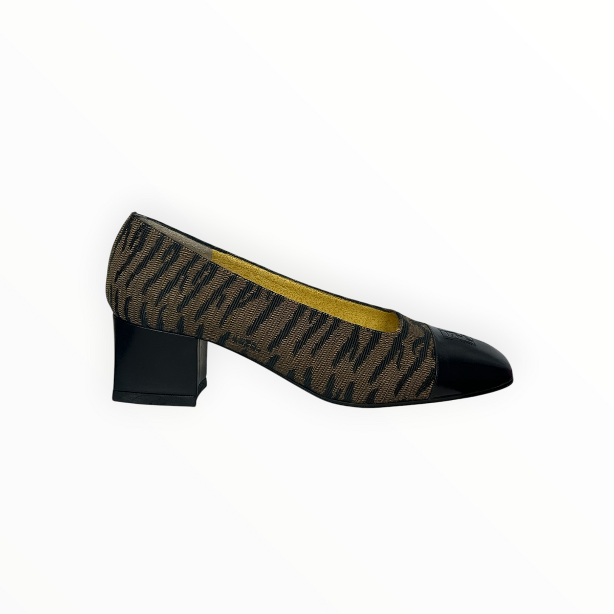 Zucca Print Block Heel Pumps size 36.5