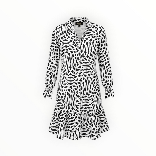 Abstract Print Shirt Dress size 8