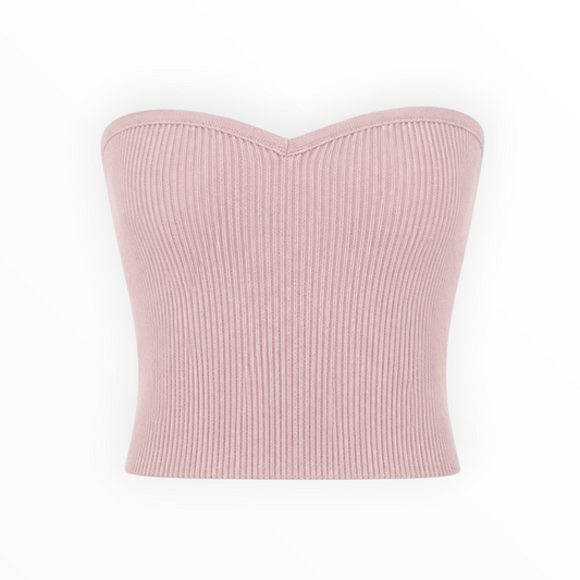 Ribbed Sweetheart Tube Top size S