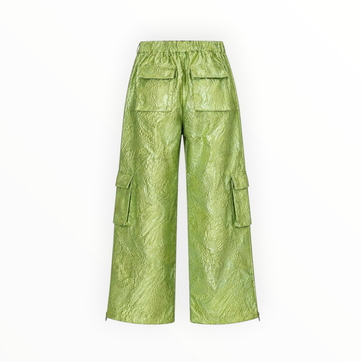 Metallic Jacquard Cargo Pants size XL