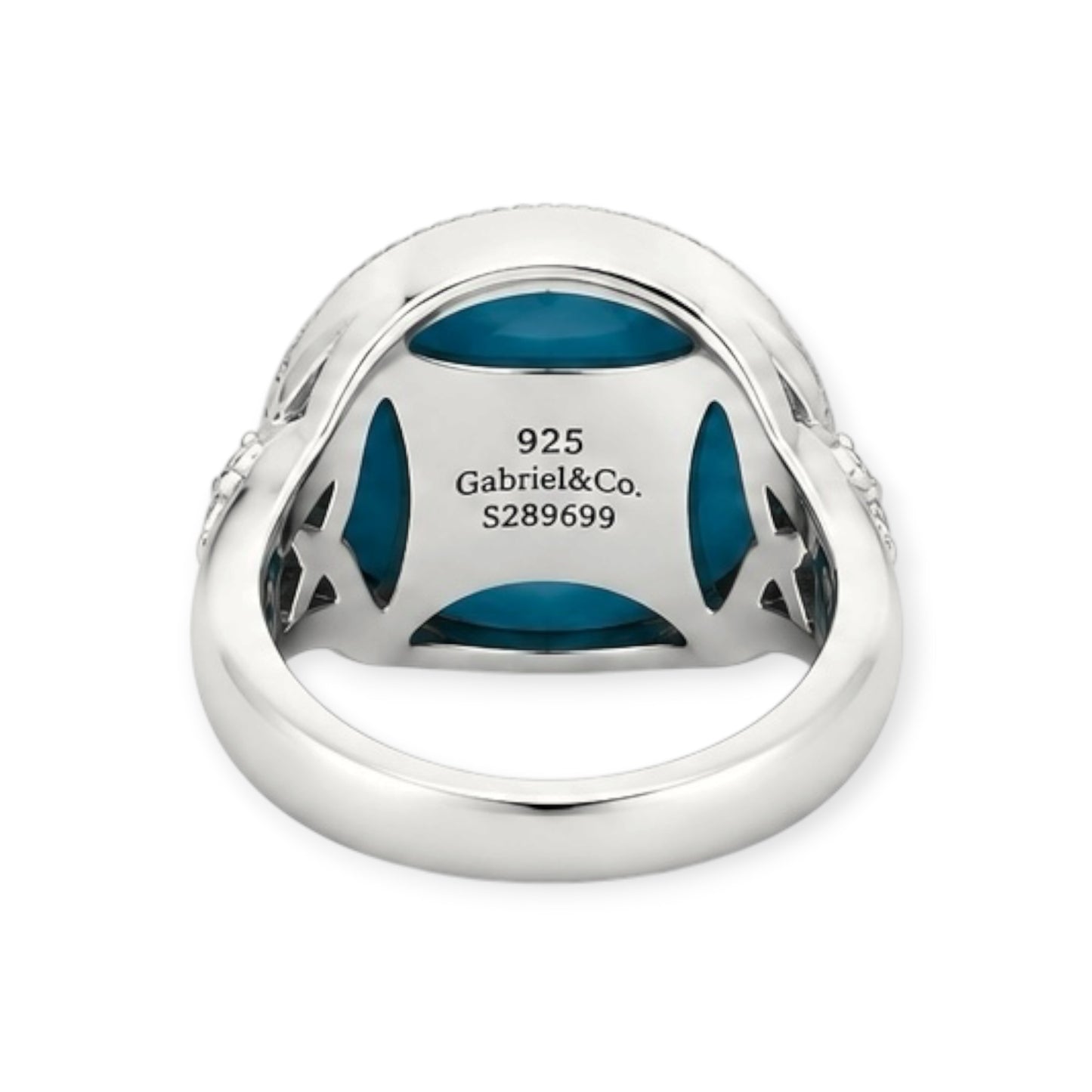 Oval Sterling Silver Ring size 6.5