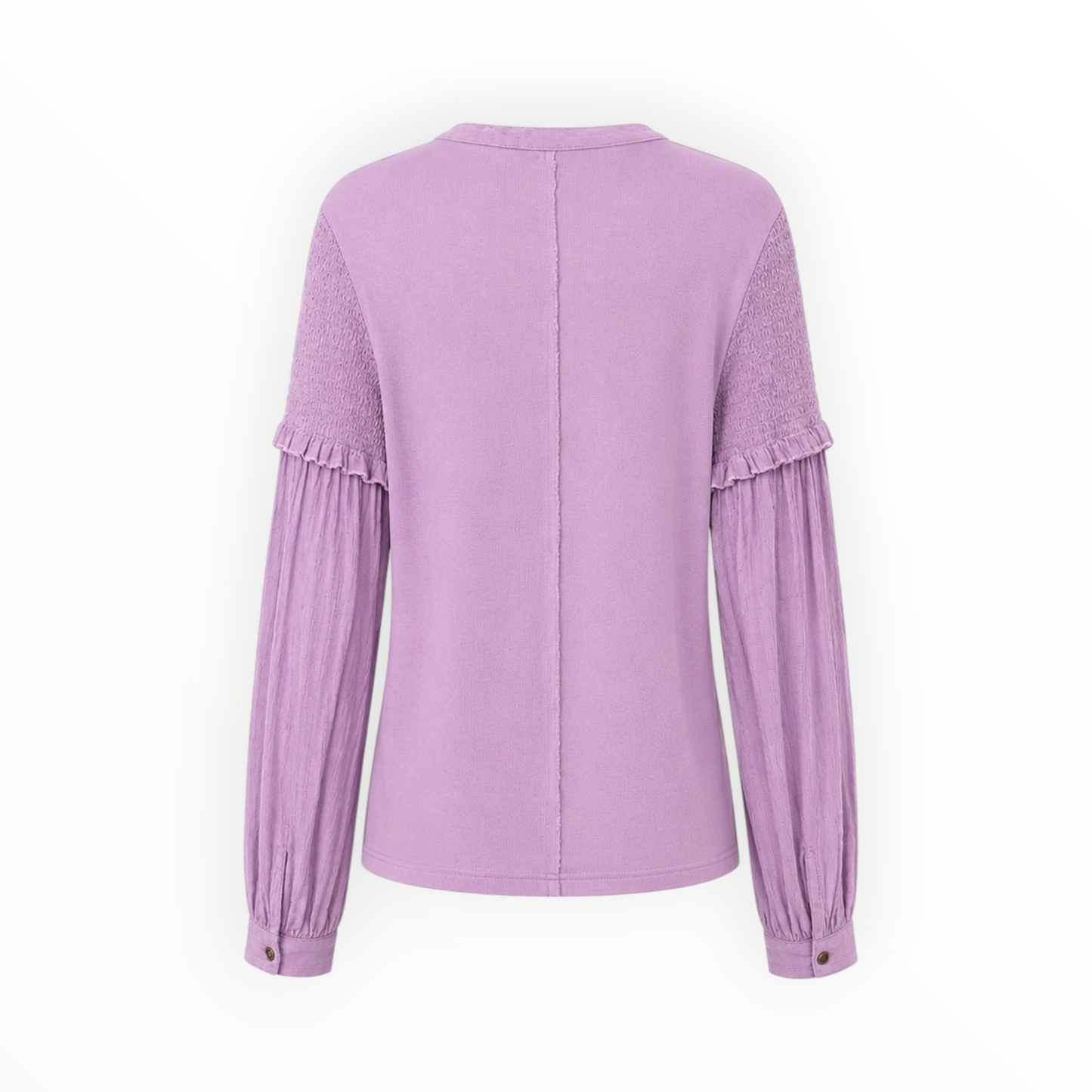 Mixed Texture Henley Top size XL