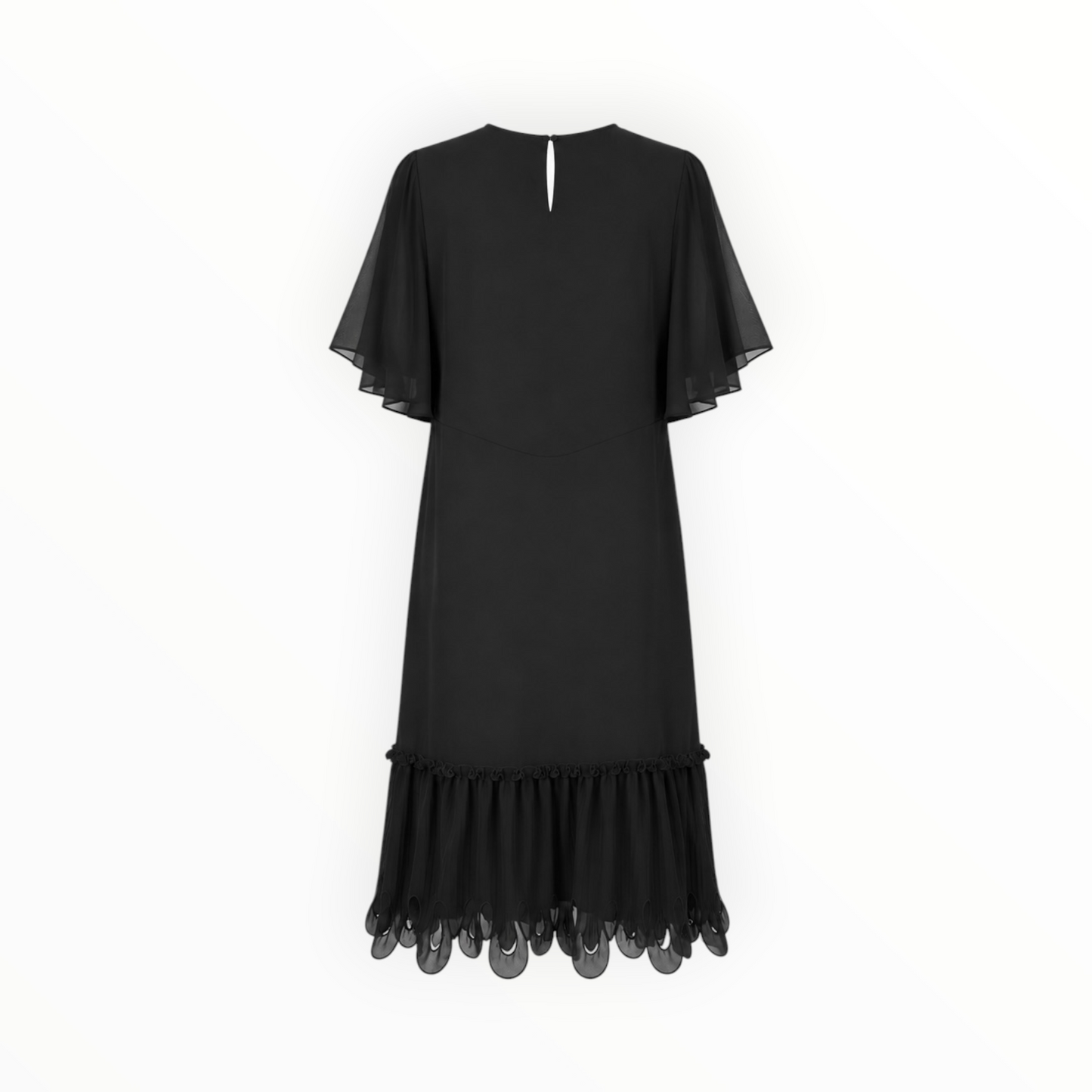 Chiffon Flutter Hem Dress size 44