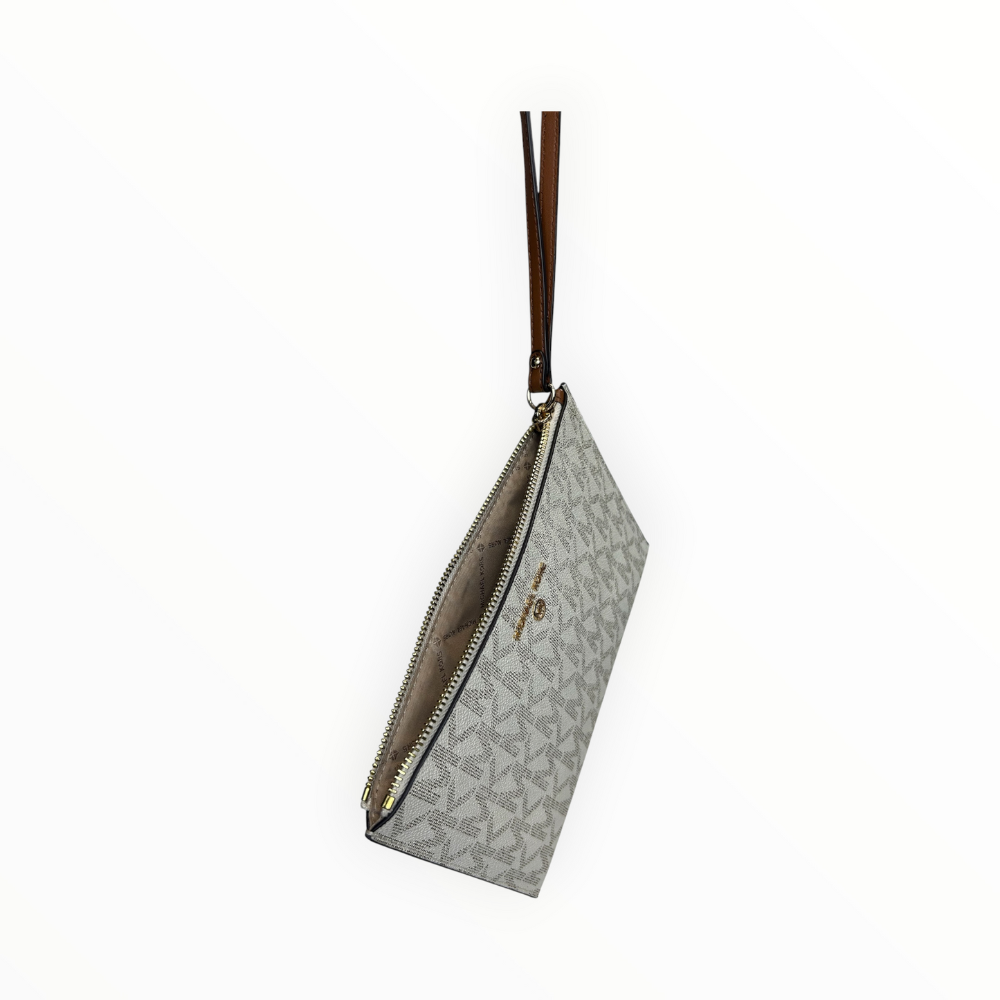 Signature Jet Set Large Zip Wristlet