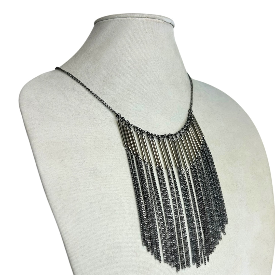 Diamanté Fringe Necklace