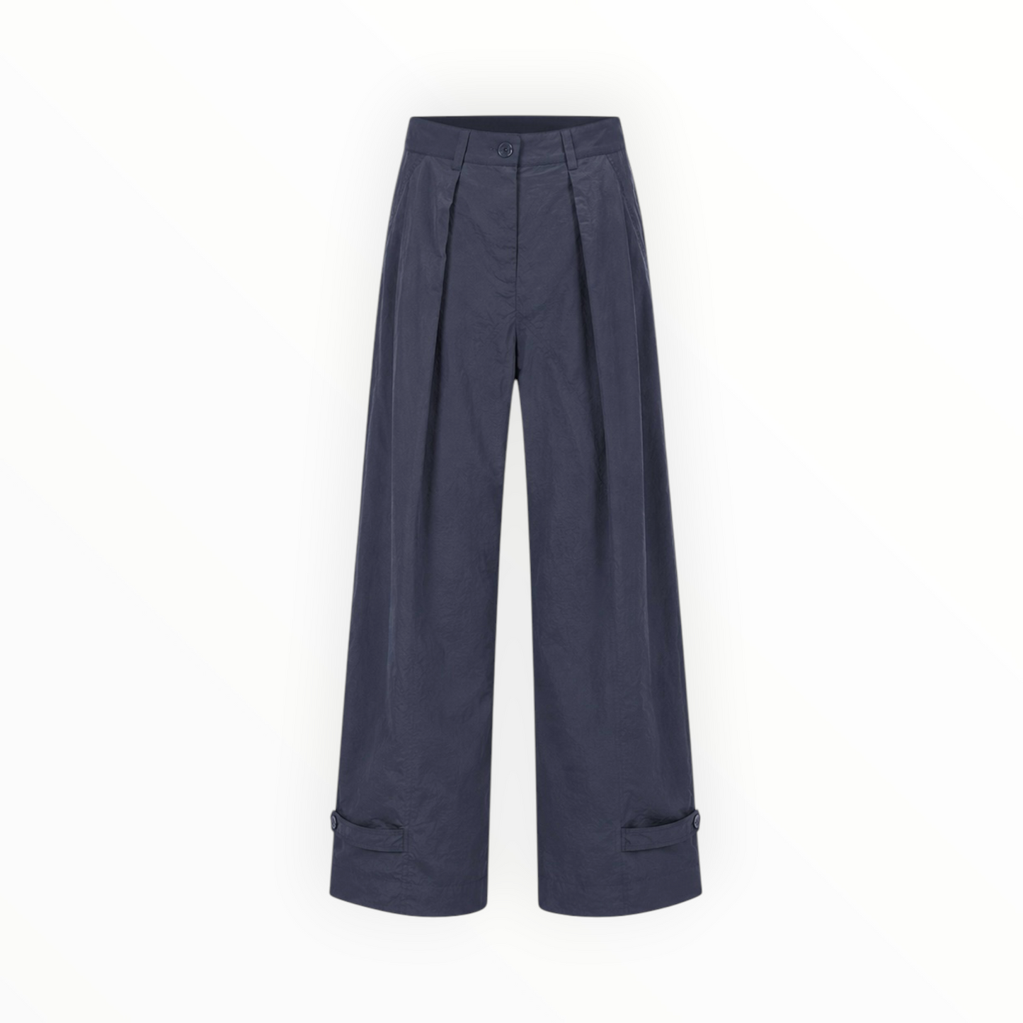 Pleated Wide-Leg Utility Pants size 4
