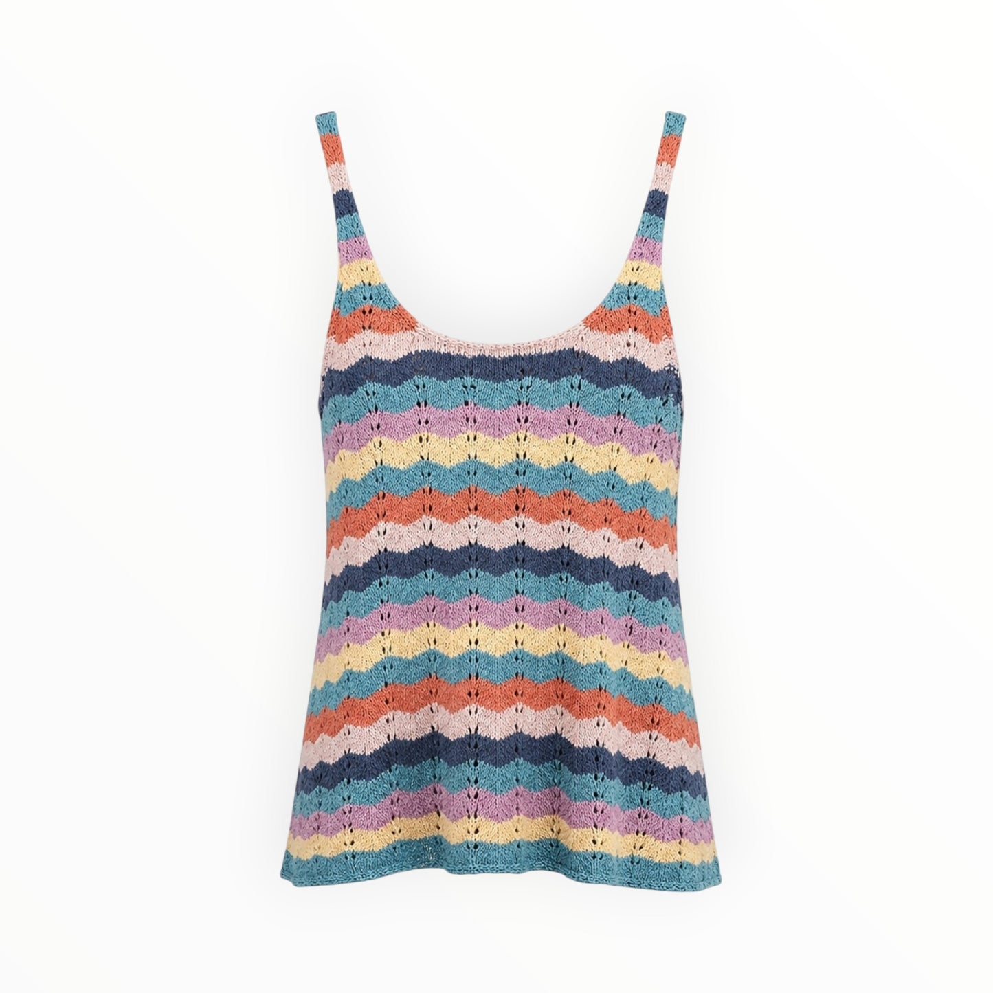 Rainbow Knit Tank Top size L