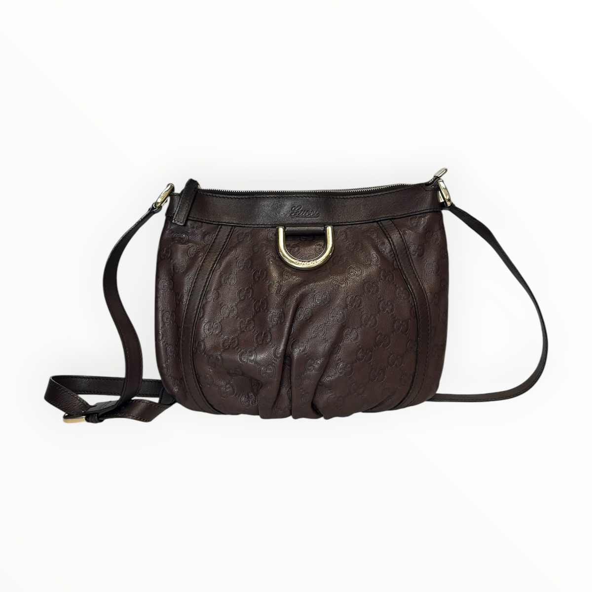 Monogram Leather Crossbody Bag