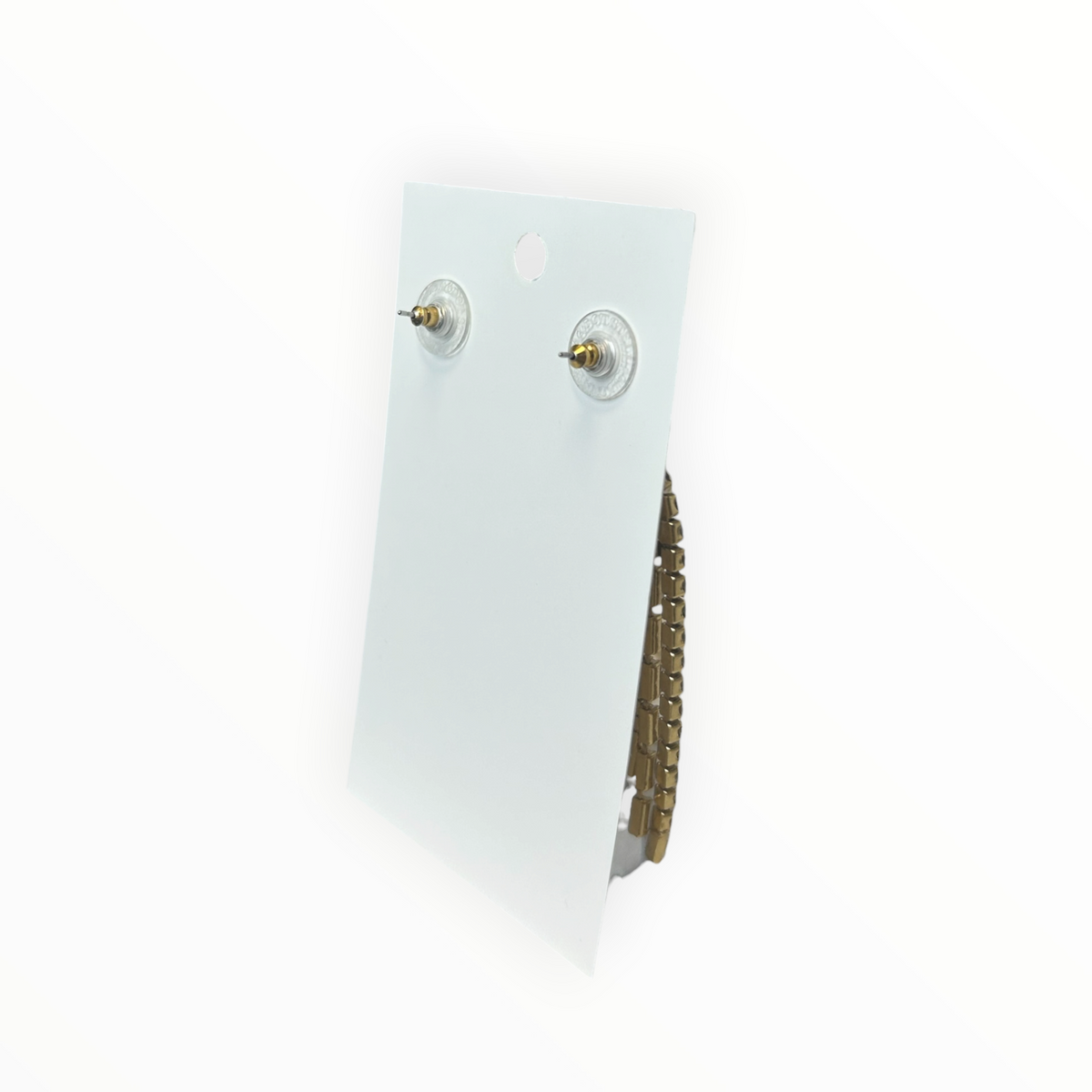Pearl & Crystal Rhinestone Fringe Earrings