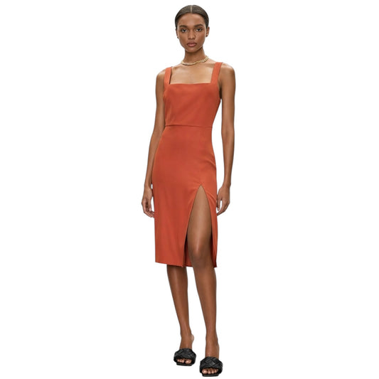 Square-Neck Midi Dress size 0