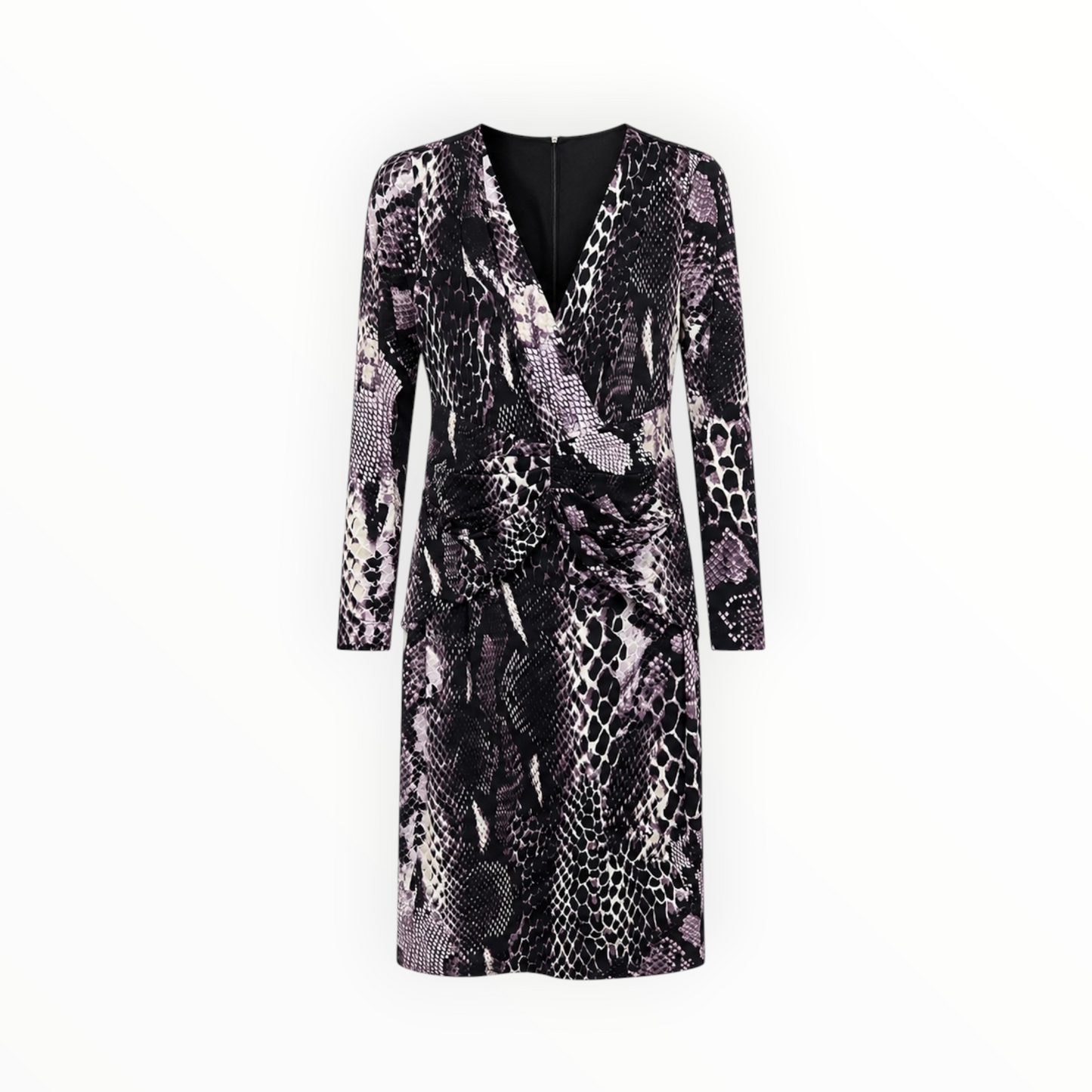 Snakeskin Print Ruched Dress size 14