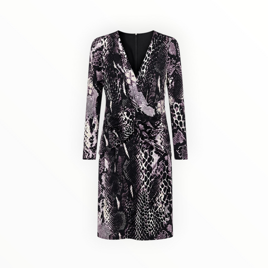 Snakeskin Print Ruched Dress size 14