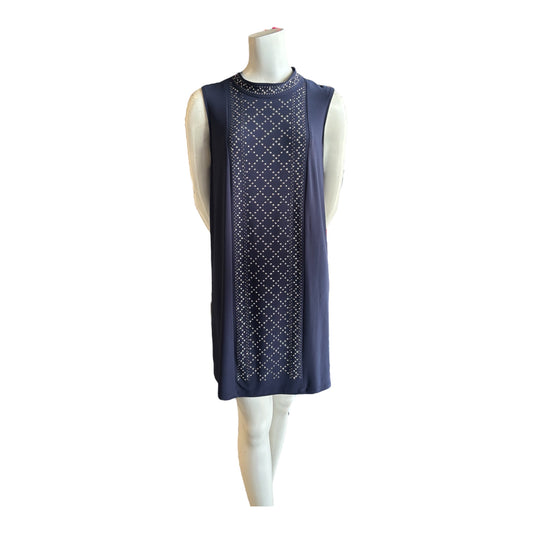 Sleeveless Mock Neck Studded Dress size large