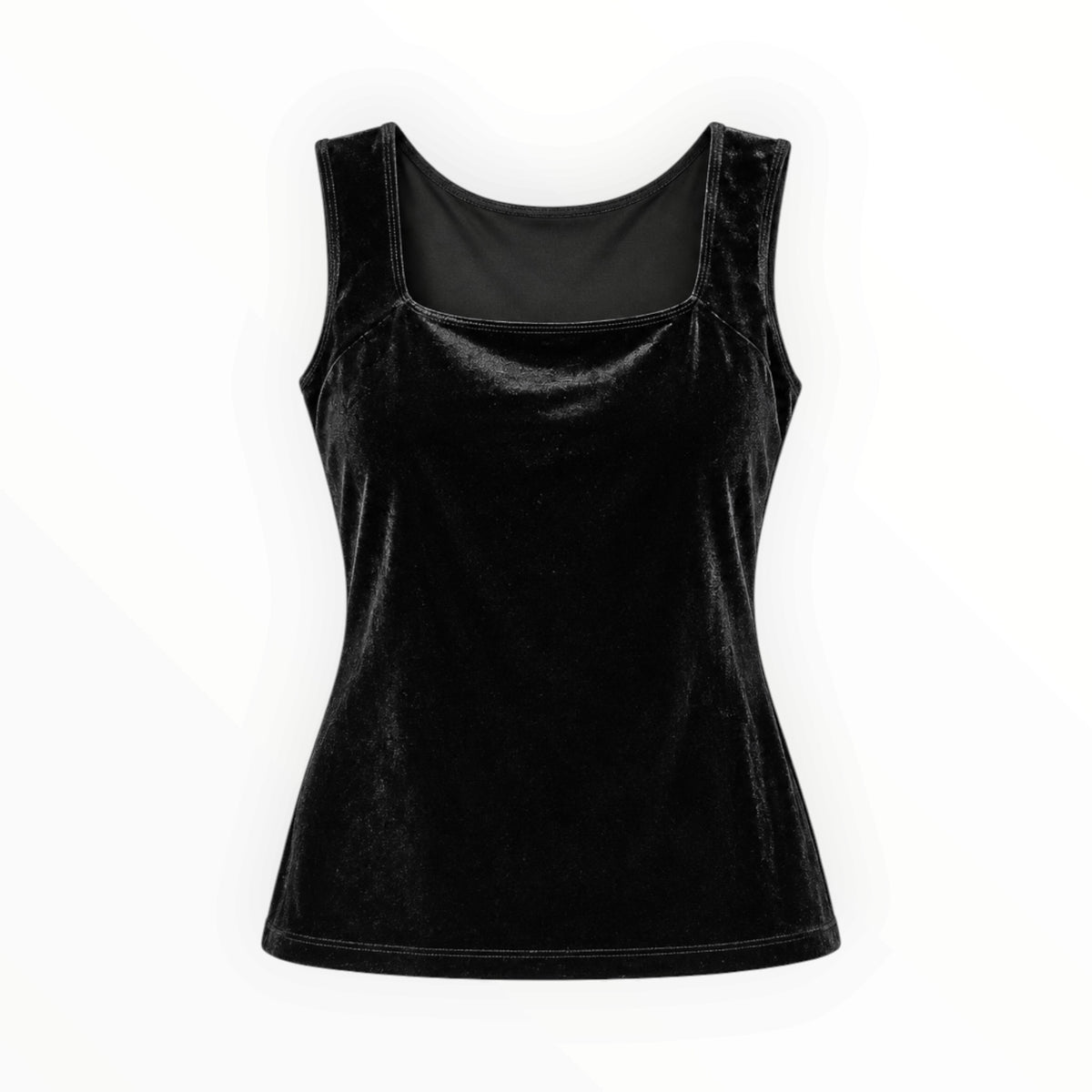 Velvet Scoop Neck Tank Top size S