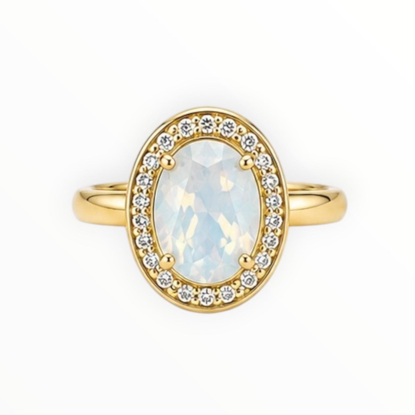 Opaline Halo Ring size 9
