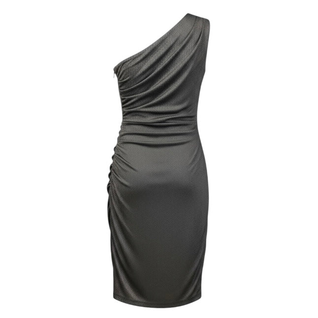 One Shoulder Ruched Dress size M