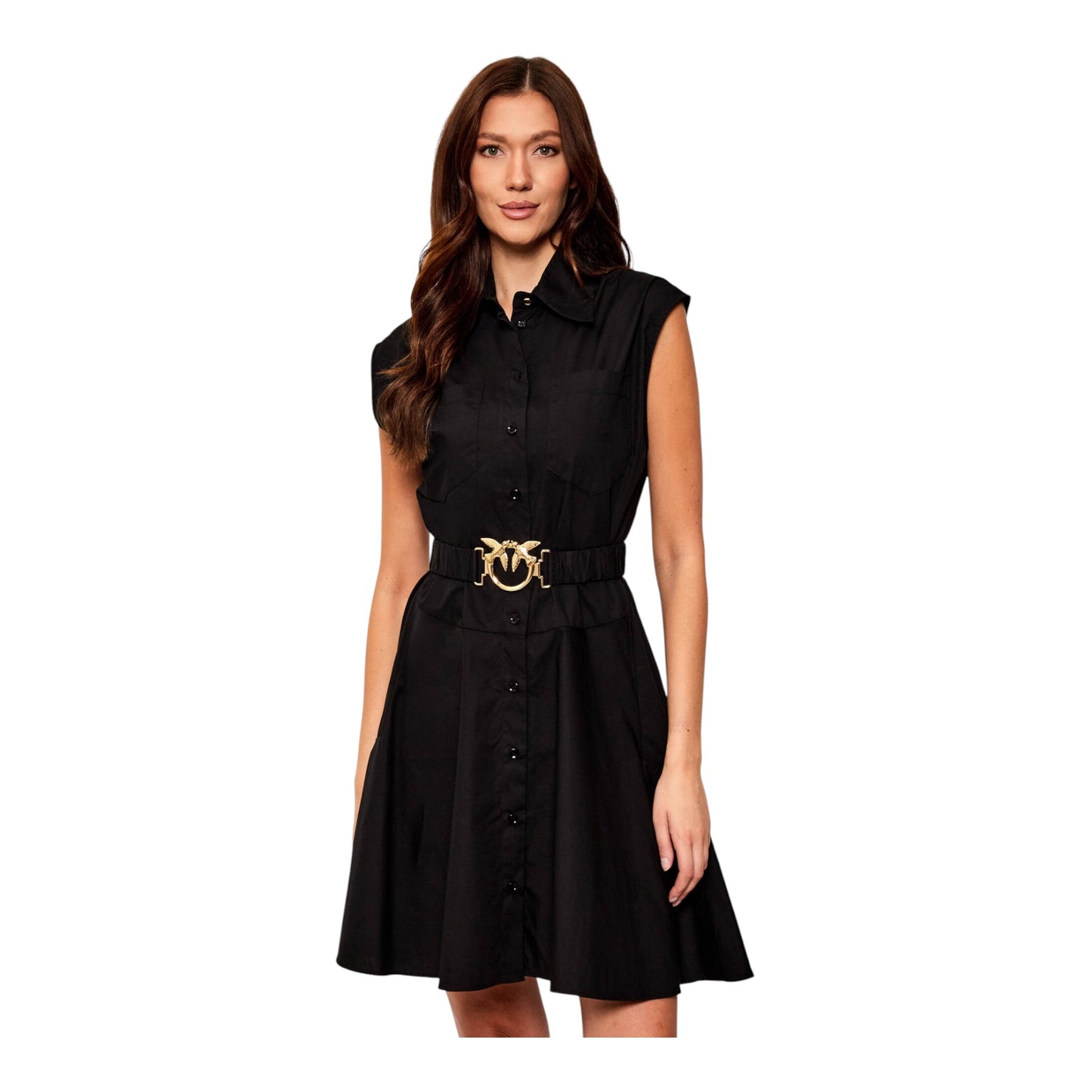 Shirt Dress with Love Birds Belt size 6