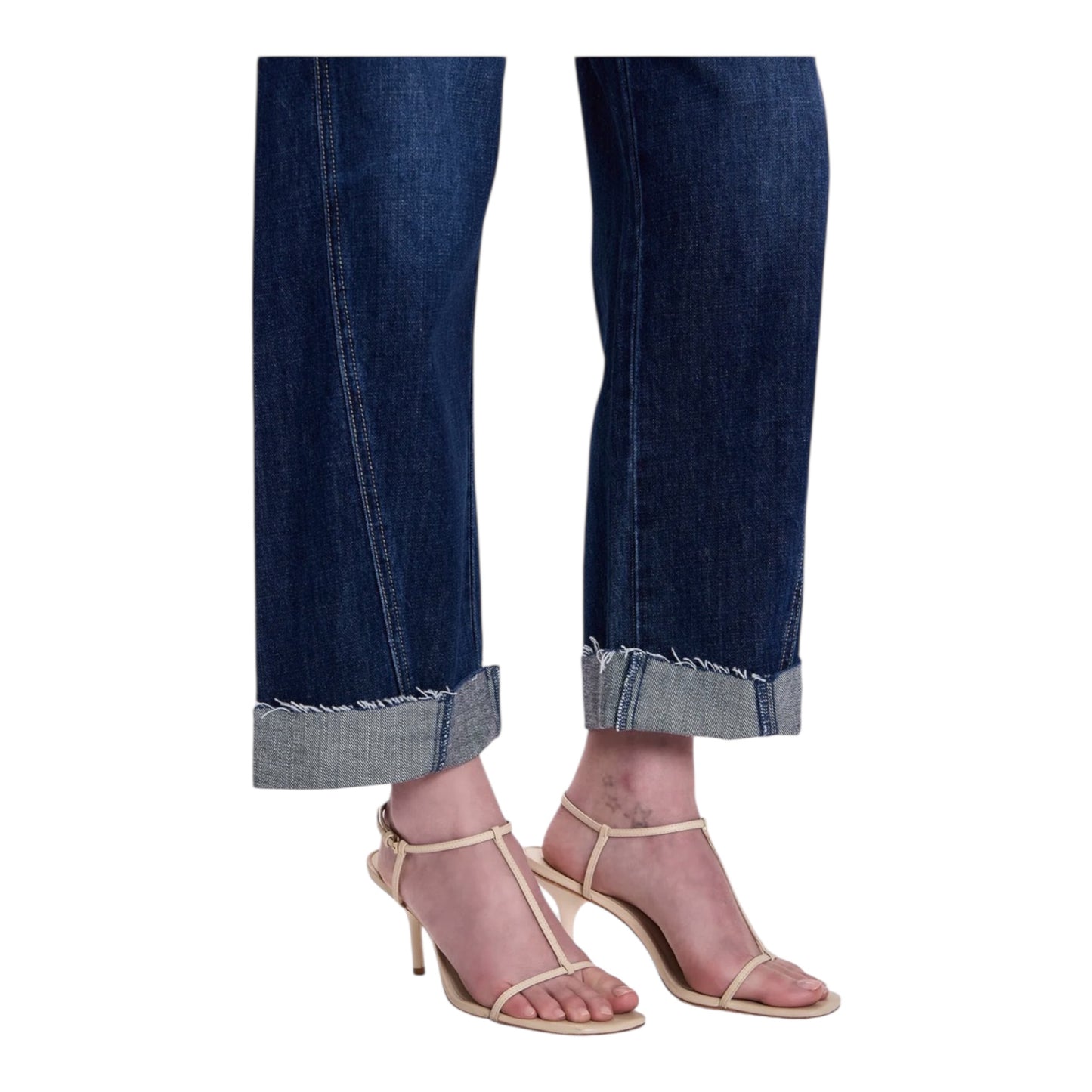 Kacey Mid Rise Cuffed Straight Jean size 29