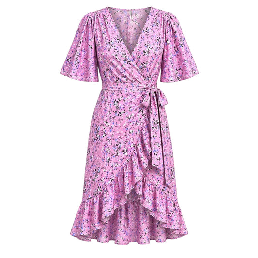 Floral Wrap Midi Dress size XS NEW WITH TAGS