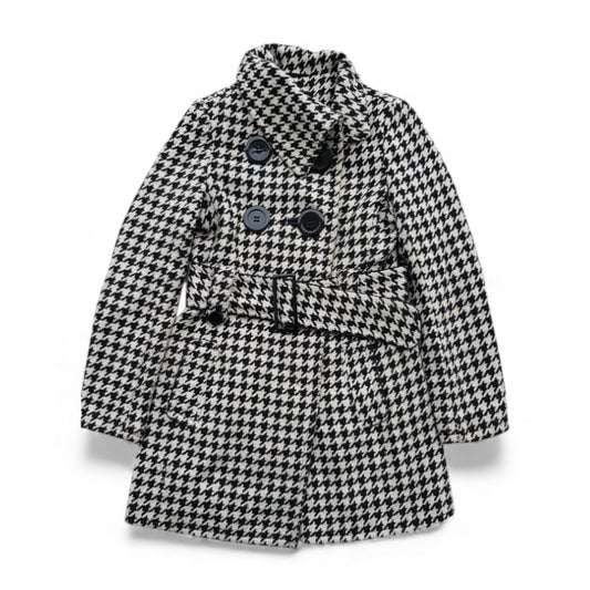 Belted Houndstooth Coat size M