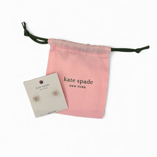 Gleaming Gardenia Flower Stud Earrings